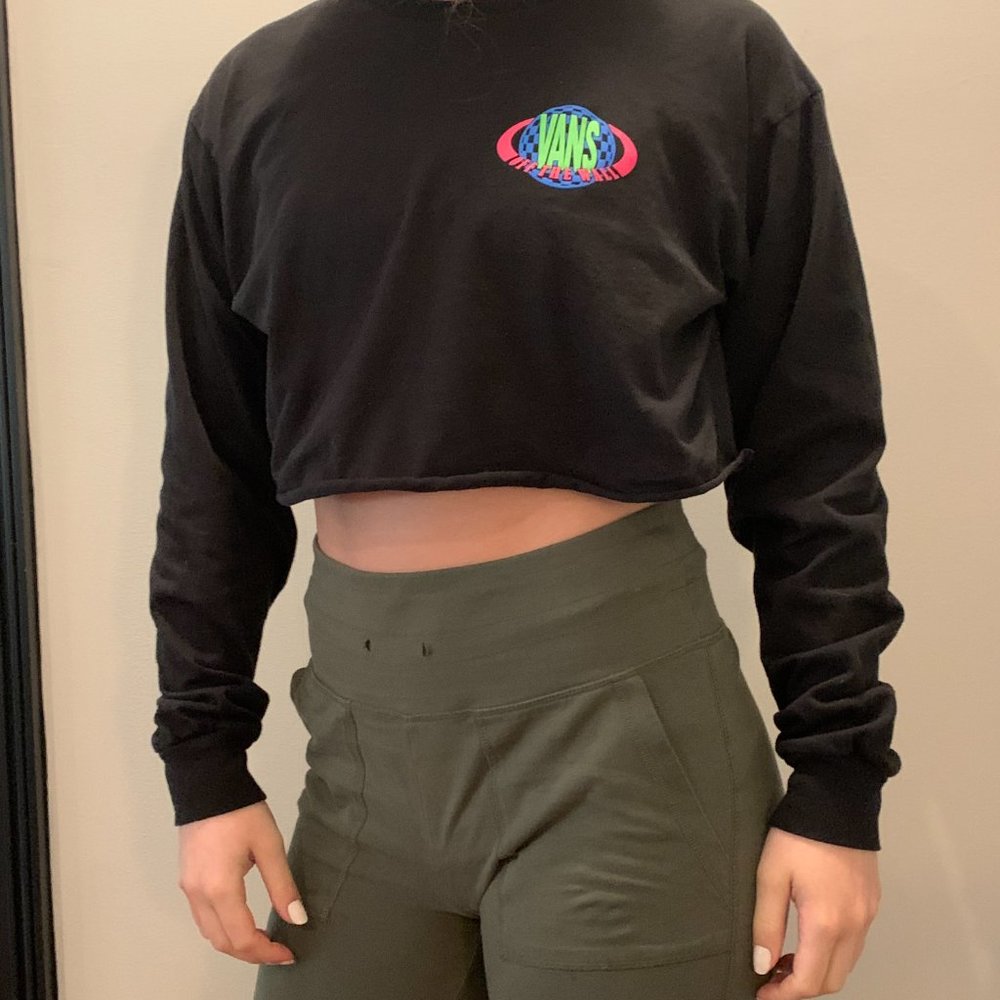 Vans Off the Wall Womens long Sleeve Crop